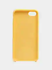 Желтый чехол Silicone Case для iPhone 7, 8, SE 2020, с открытым низом