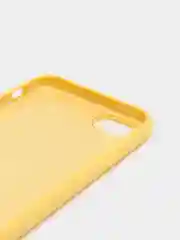 Желтый чехол Silicone Case для iPhone 7, 8, SE 2020, с открытым низом