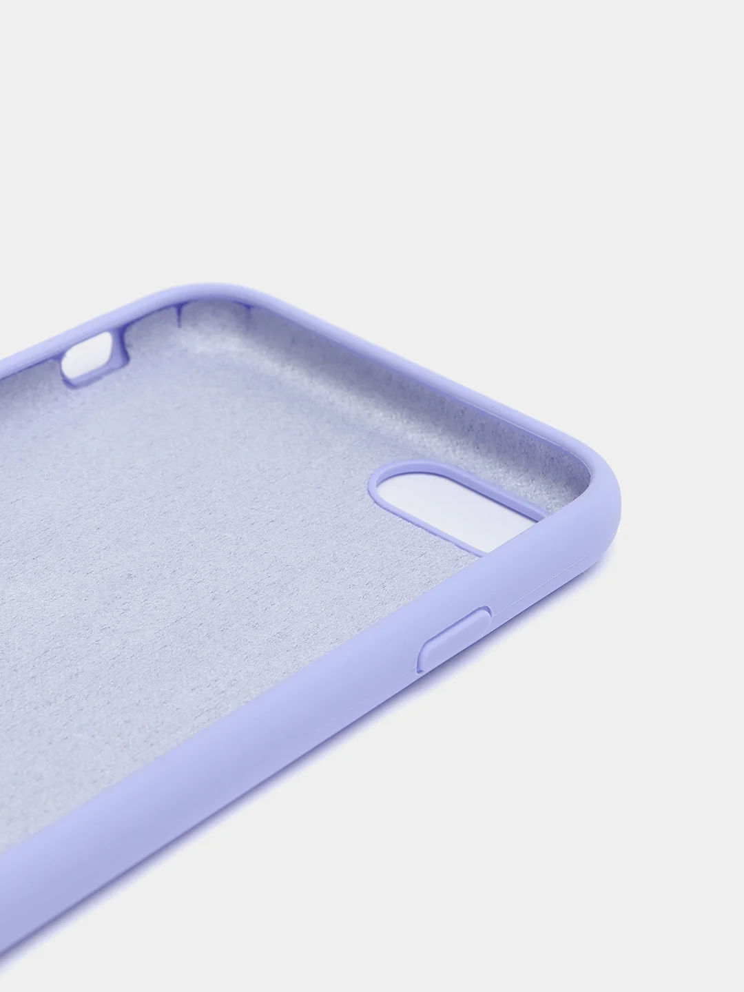 Лавандовый чехол Silicone Case для iPhone 7, 8, SE 2020, с открытым низом