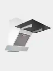 Белый вытяжка для кухни Schaub Lorenz SLD DL6430, наклонная, белое двойное стекло, 60 см