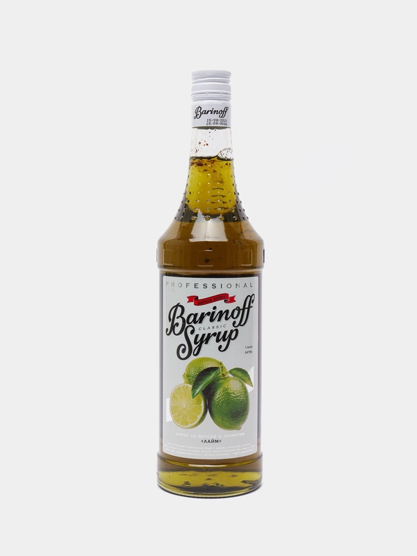 Сироп Barinoff Лайм, для кофе и коктейлей, 1л