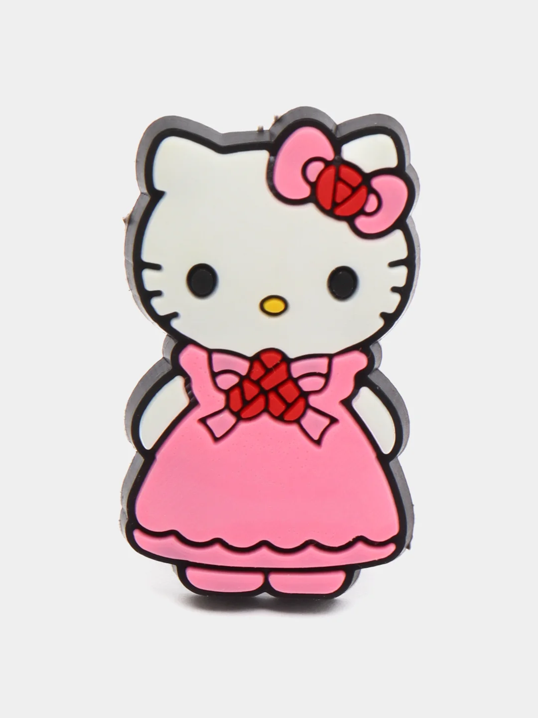 Золотой джиббитсы для украшения обуви сабо/крокс Джибитс "Hello kitty"