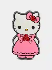 Золотой джиббитсы для украшения обуви сабо/крокс Джибитс "Hello kitty"
