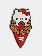 Желтый джиббитсы для украшения обуви сабо/крокс Джибитс "Hello kitty"