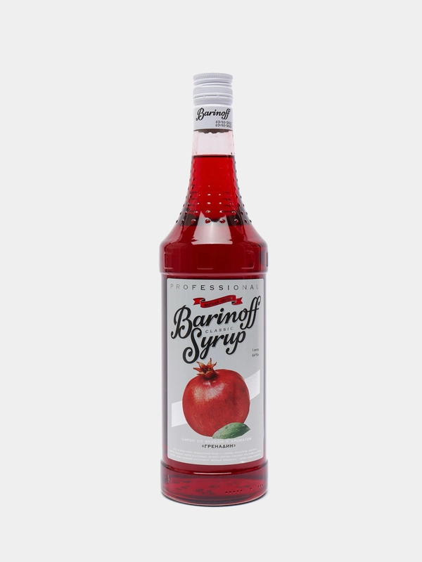 Сироп Barinoff Гренадин, для кофе и коктейлей, 1 л