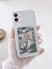 Прозрачный чехол с  карманом для карт для Iphone 11, противоударный, силиконовый