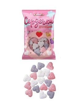 Конфеты сахарные драже "Сердечки", 20 г купить по цене 41.25 ₽ в интернет-магазине KazanExpress