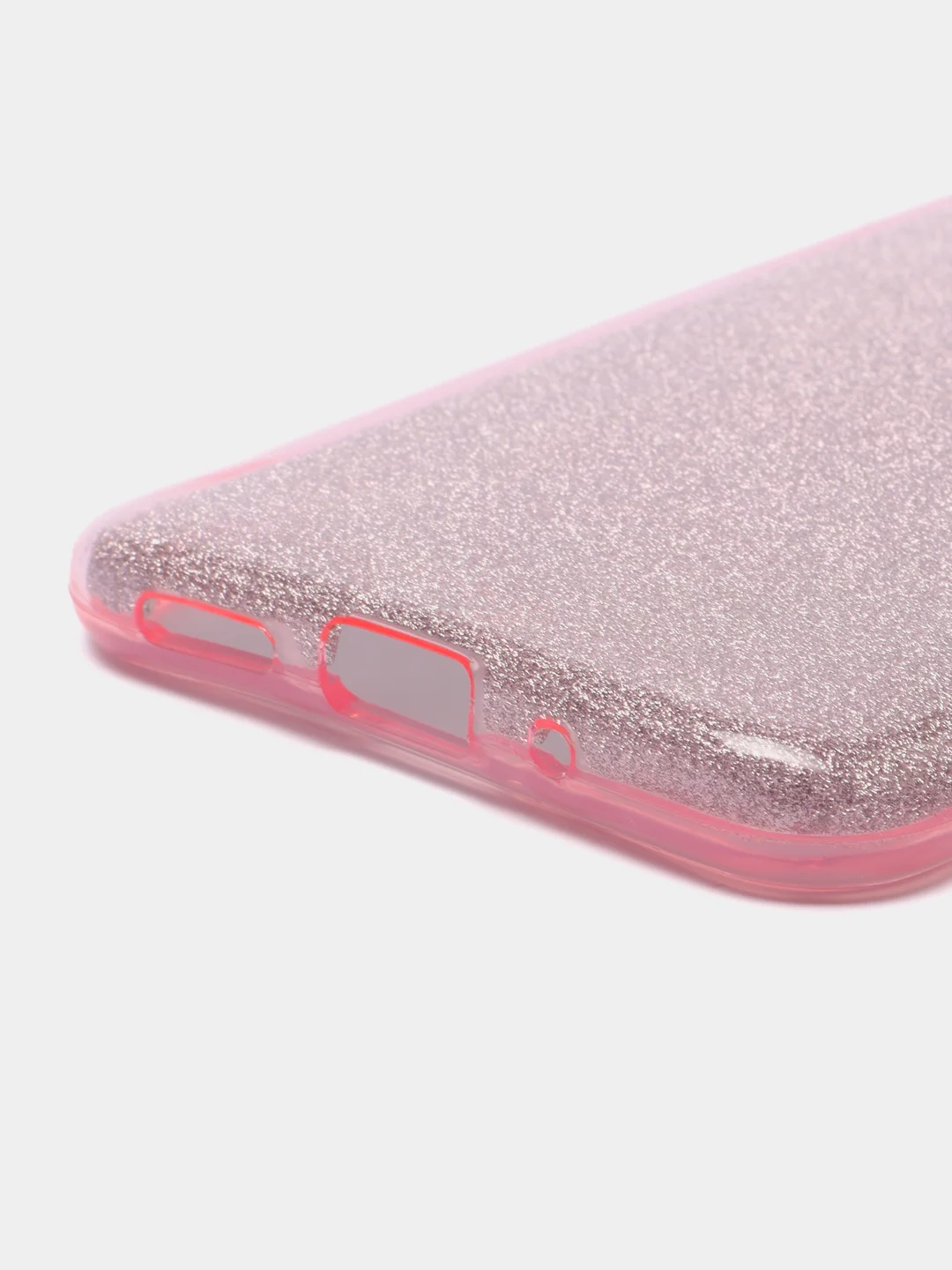 Розовый силиконовый чехол Xiaomi Redmi 9a/9c, с блестками, усиленный
