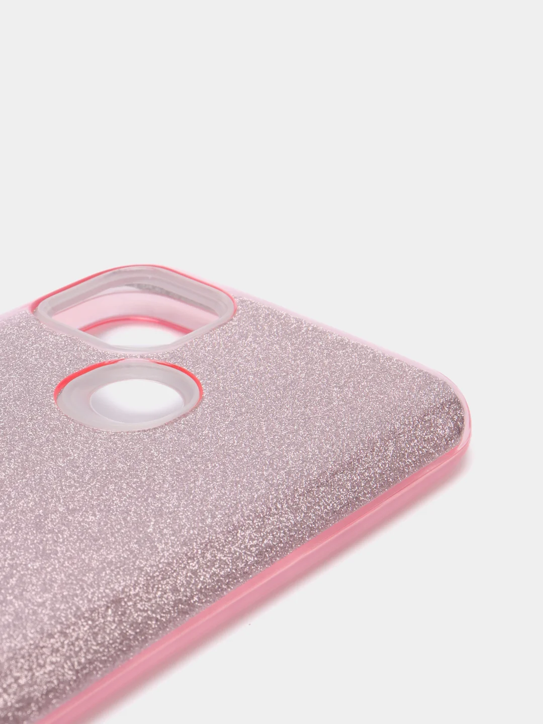 Розовый силиконовый чехол Xiaomi Redmi 9a/9c, с блестками, усиленный