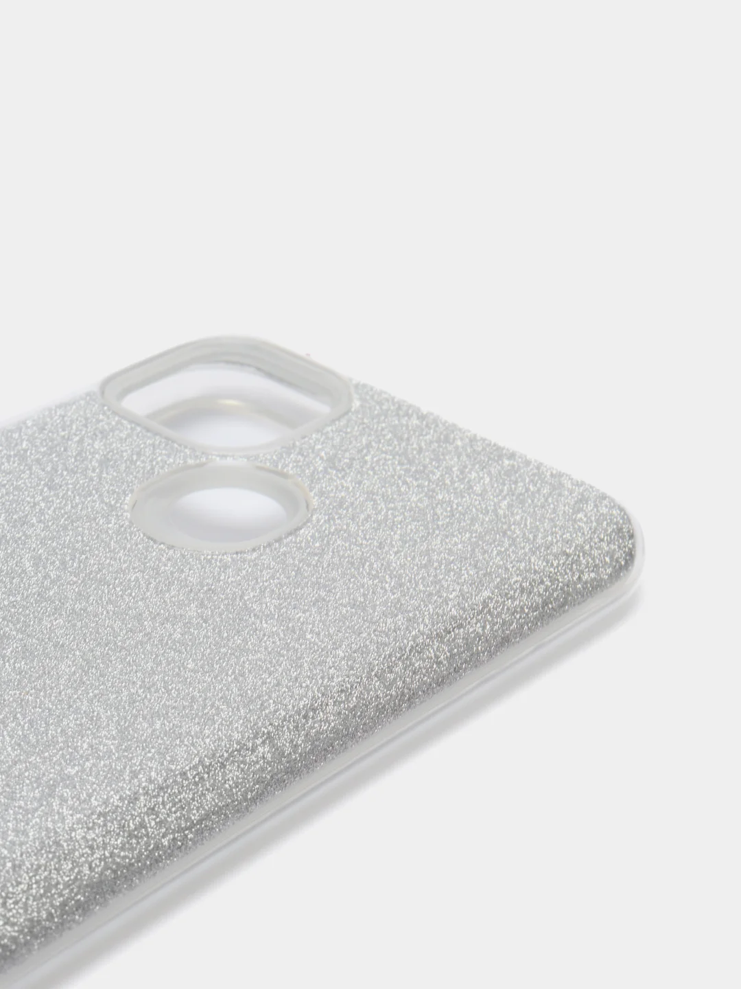 Серебряный силиконовый чехол Xiaomi Redmi 9a/9c, с блестками, усиленный