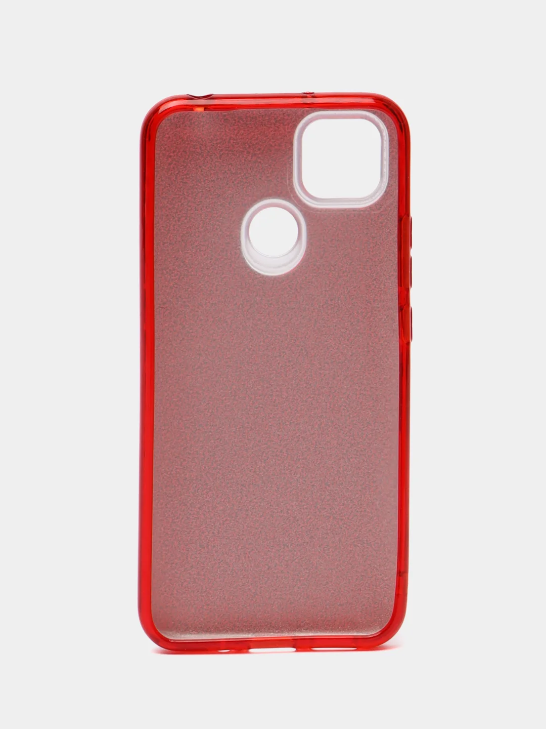 Красный силиконовый чехол Xiaomi Redmi 9a/9c, с блестками, усиленный