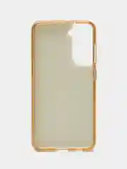 Золотой усиленный чехол Samsung S21fe, силиконовый, с блестками