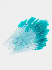 Бирюзовый щеточки для ресниц и бровей, 50 штук