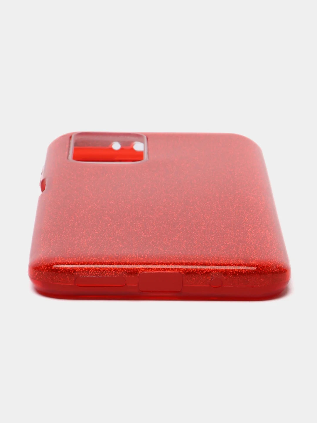 Красный силиконовый чехол с блестками Xiaomi Redmi 10/10C
