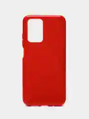Красный силиконовый чехол с блестками Xiaomi Redmi 10/10C