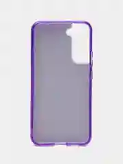 Фиолетовый усиленный чехол Samsung S22plus, силиконовый, с блестками