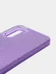 Фиолетовый усиленный чехол Samsung S22plus, силиконовый, с блестками