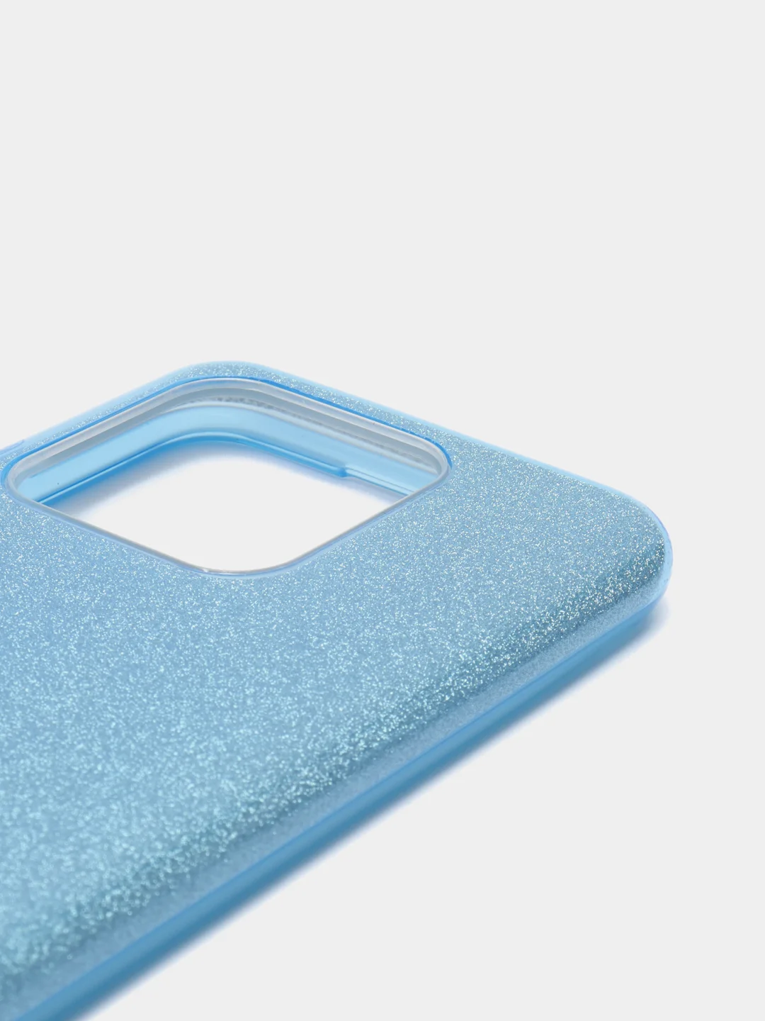 Голубой силиконовый чехол с блестками Xiaomi Redmi 10/10C