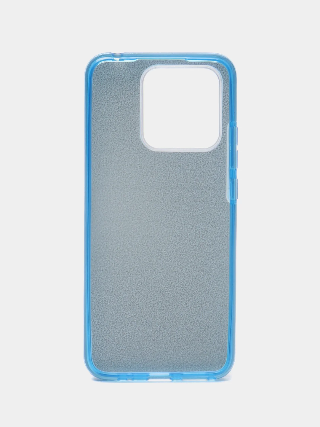 Голубой силиконовый чехол с блестками Xiaomi Redmi 10/10C