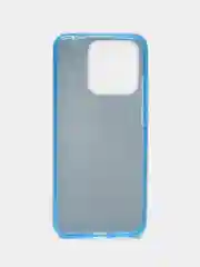 Голубой силиконовый чехол с блестками Xiaomi Redmi 10/10C