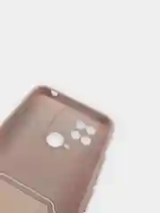 Бежевый чехол для Xiaomi Redmi 10C / Poco C40, Сяоми Редми 10С силиконовый, с карманом для карты
