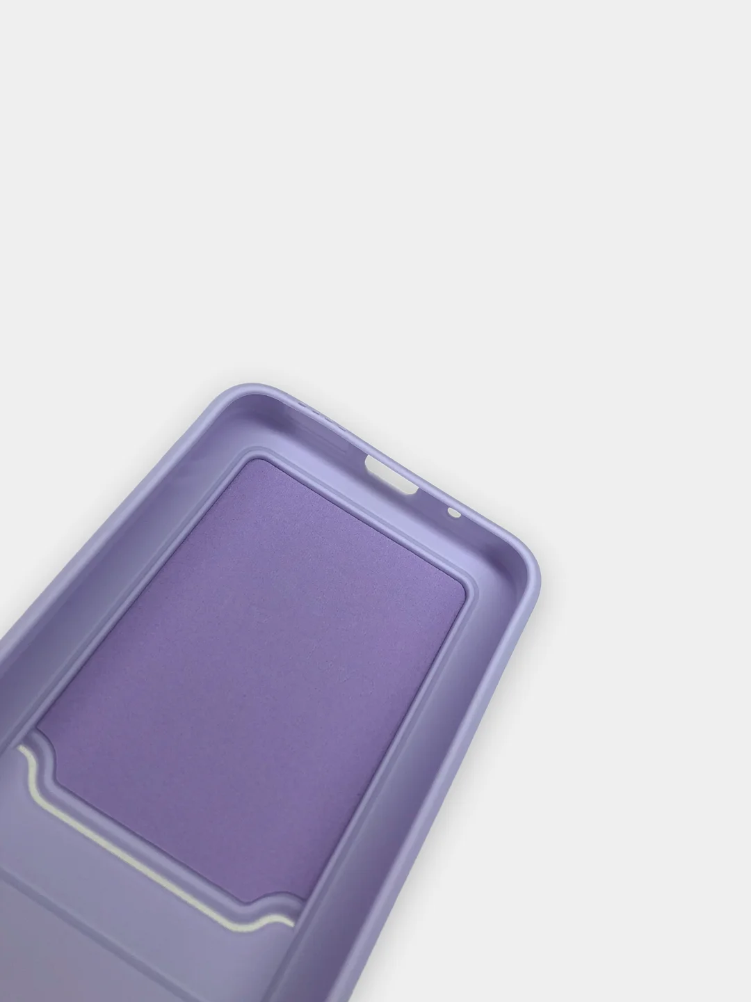 Сиреневый чехол для Xiaomi Redmi 10C / Poco C40, Сяоми Редми 10С силиконовый, с карманом для карты