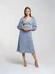 Голубой платье летнее "Вика"