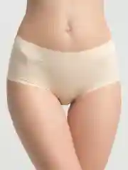 Бежевый трусы женские, бесшовные, высокие