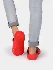 Красный сабо детские жирафик, 5 цветов