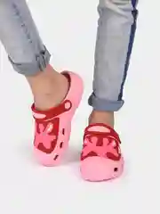Розовый сабо детские жирафик, 5 цветов