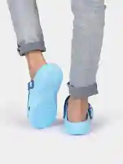 Голубой сабо детские жирафик, 5 цветов
