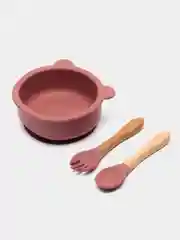 Коралловый тарелка для кормления силиконовая, на присоске