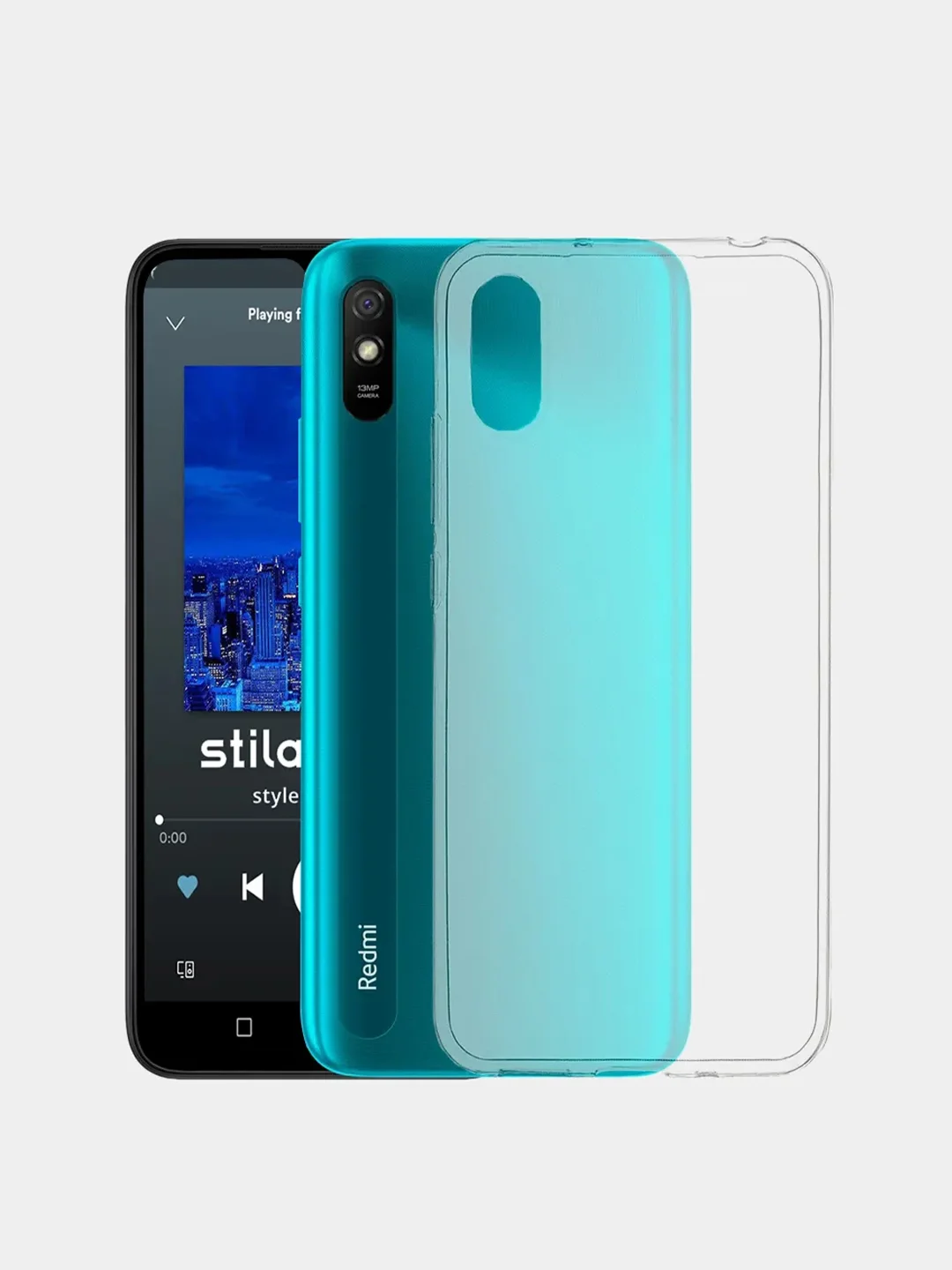 Чехол для Xiaomi Redmi 9A прозрачный, силиконовый