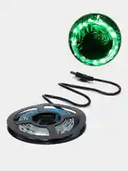 Зеленый светодиодная LED лента, с USB,  влагозащитная, 1 м