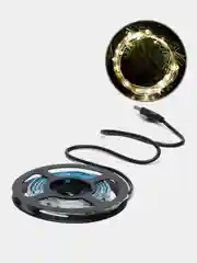 Желтый светодиодная LED лента, с USB,  влагозащитная, 1 м