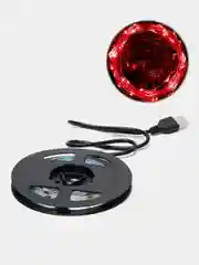 Красный светодиодная LED лента, с USB,  влагозащитная, 1 м