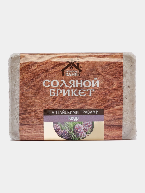 Соль для бани и сауны Соляная баня "Кедр", с алтайскими травами, 1,35 кг