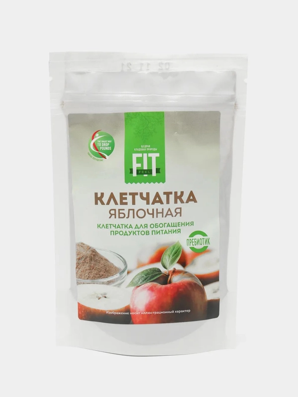 Клетчатка яблочная FitFeel, дой-пак, 100 г