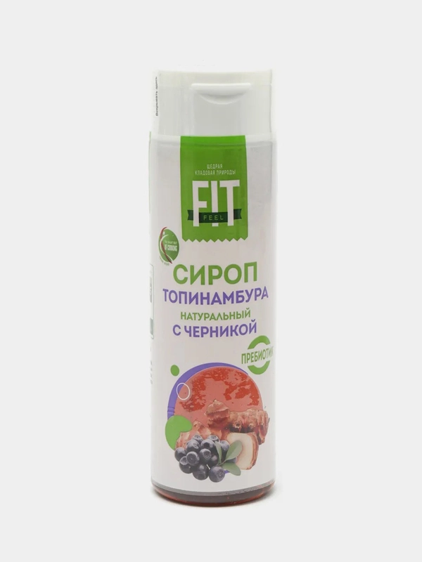 Сироп топинамбура FitFeel, натуральный, с черникой, 300 г