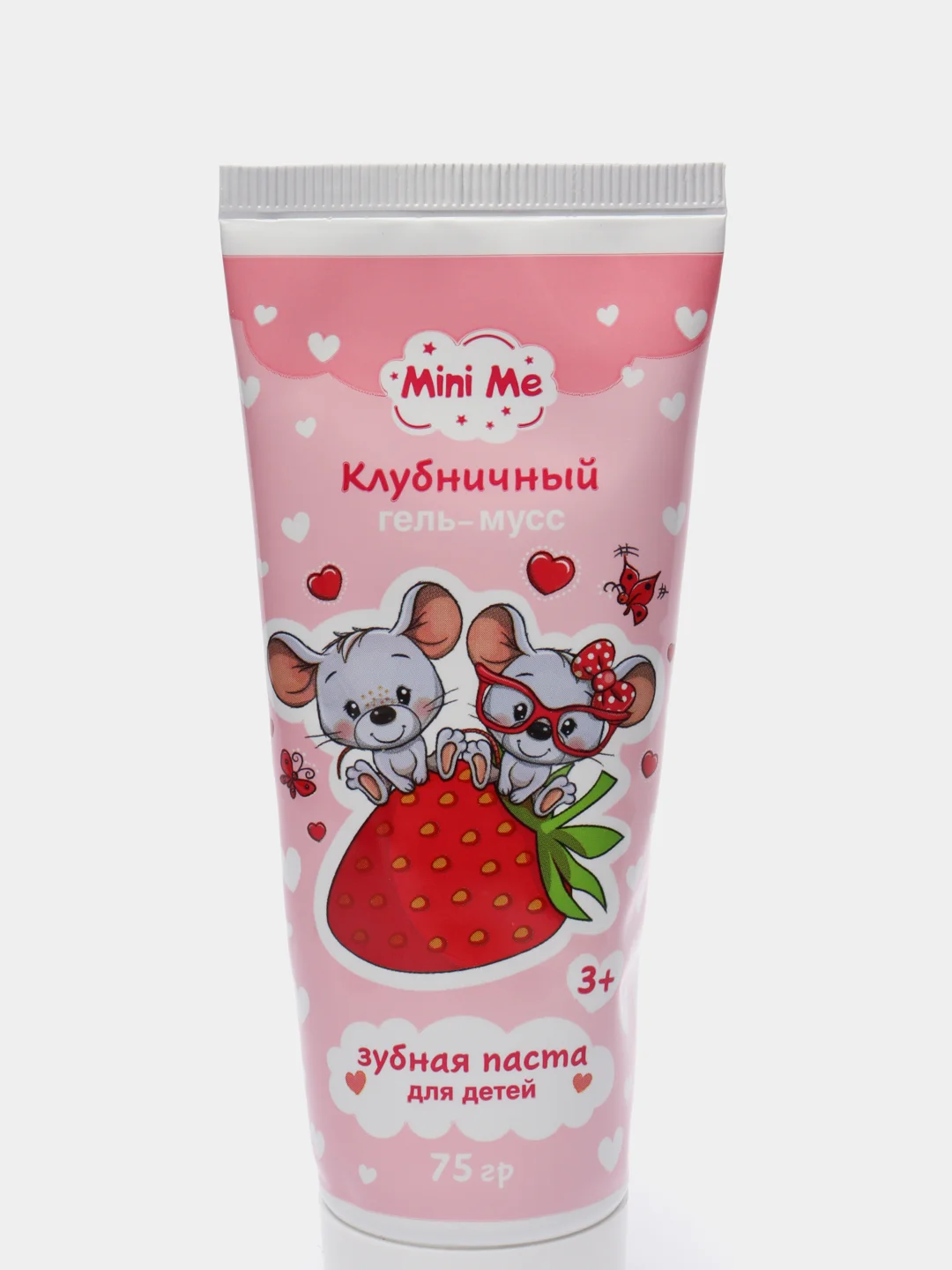 Зубная паста для детей Mini Me "Клубничный гель-мусс", 75 г