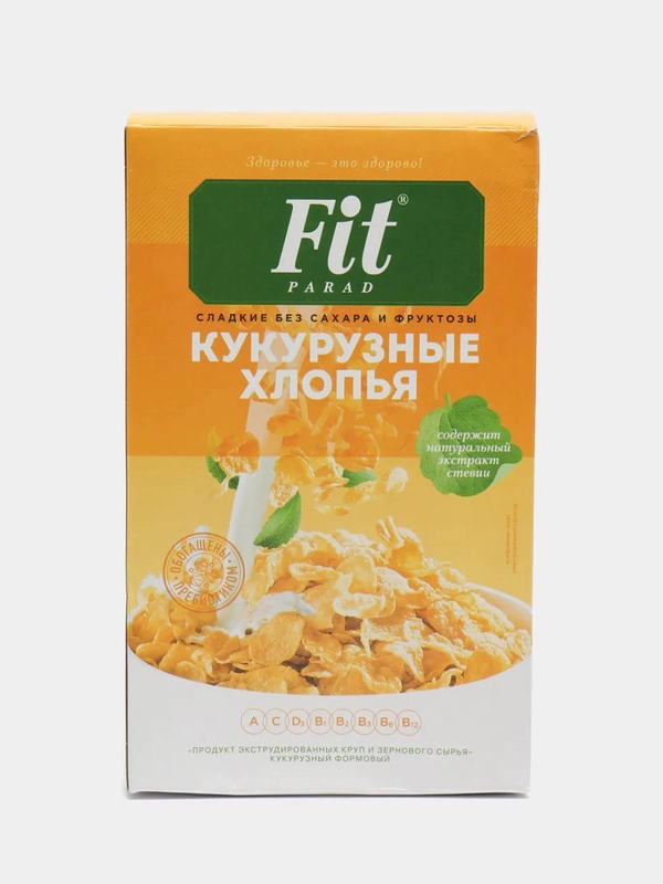Кукурузные хлопья в коробке Fit Parad, 200 г