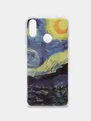Синий меланж чехол-накладка для Huawei Honor 8c
