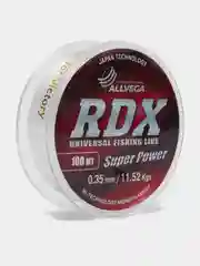 Леска Allvega RDX universal диаметр 0.35 мм, тест 11.52 кг, 100 м, прозрачная