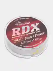 Леска Allvega RDX universal диаметр 0.35 мм, тест 11.52 кг, 100 м, прозрачная