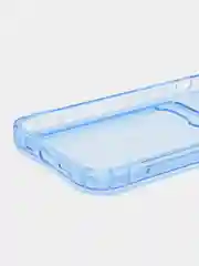 Голубой чехол для iPhone с карманом для карт