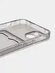 Серый чехол для iPhone с карманом для карт