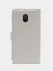 Белый чехол-книжка Xiaomi Redmi 8A с магнитной застежкой и визитницей
