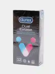 Презервативы рельефные с анестетиком Durex "Dual Extase", 12 штук