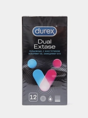 Презервативы рельефные с анестетиком Durex "Dual Extase", 12 штук