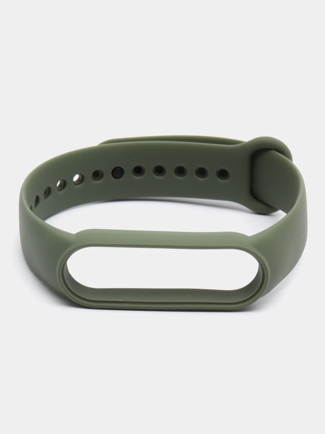 Оливковый ремешок для Xiaomi Mi Band 5 и Mi Band 6, силиконовый